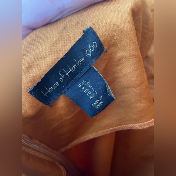 House of Harlow 1960 Orange Backless Dress - Picture 3 of 4